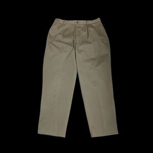 Daniel Cremieux Men's 35x32 Green Chino Khaki Seine Dress Pants Preppy Formal